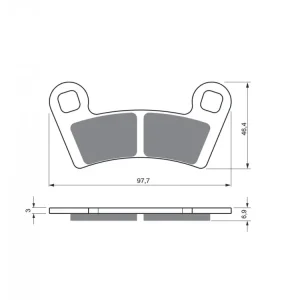 Disponibil imediat Placute de frana GOLDFREN 343 S33 OFF-ROAD FRONT